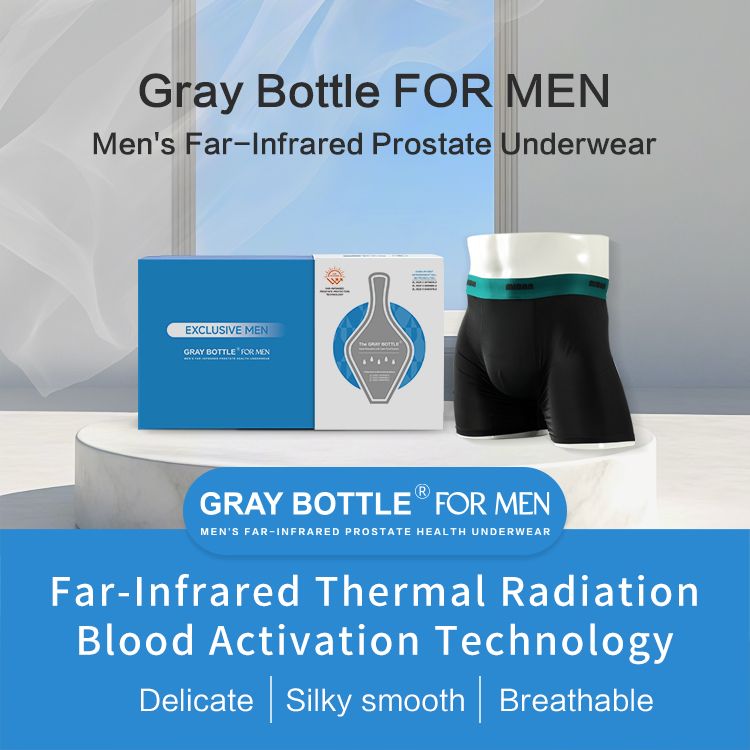GRAY BOTTLE FOR MEN - Men's Far-Infrared Prostate Underwear
